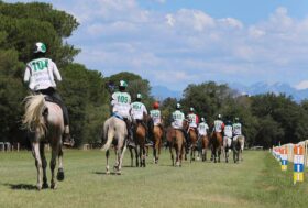 Amazzoni e cavalieri in trasferta a Monpazier