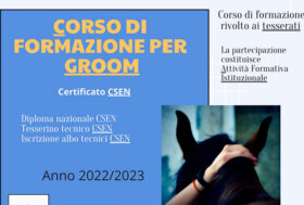 Ai cancelli di partenza il nuovo corso di formazione per groom di CSEN ed Equestria