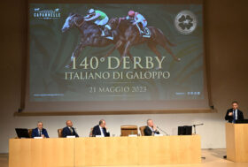 Capannelle: Presentato il 140° Derby di galoppo alla presenza del Ministro Lollobrigida