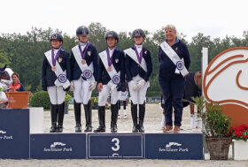 Storico bronzo a squadre dei Children azzurri nel Campionato Europeo di Dressage a Opglabbeek