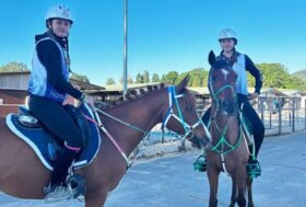 Lisa Rocher e Amelie Garin al Concours International d’Endurance de Fontainebleau