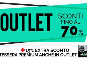 Saldi invernali fino al 70% + Extra Sconto fino 15% su tutto con Tessera Premium!