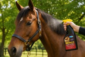 BRONCO Equine Fly Spray. Insetticida per cavalli attivo contro tafani, zanzare, mosche e moscerini