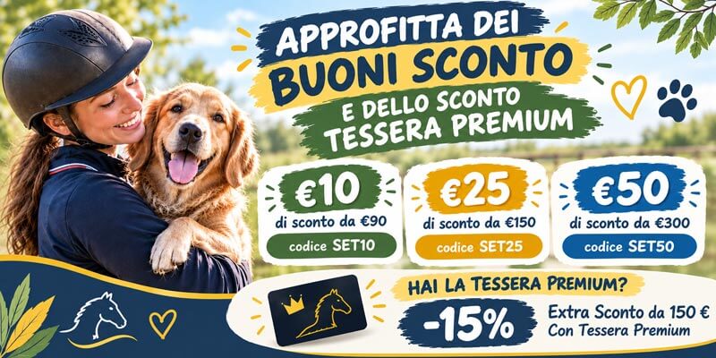 GRANDE OCCASIONE! Non perdere fino a €50 di SCONTO e -15% Premium