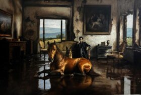 In primo piano il cavallo: BORIS CORREA al Musa Art Gallery Torino,